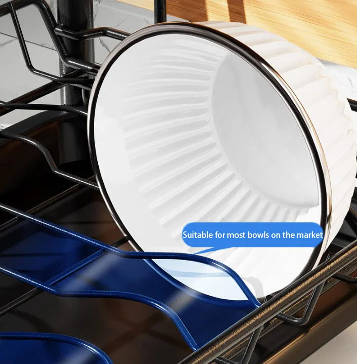 Kitchen Dish Storage Rack Countertop Water Filter Drying Bowl Basket Chopsticks Plate Storage Drain Bowl Shelf