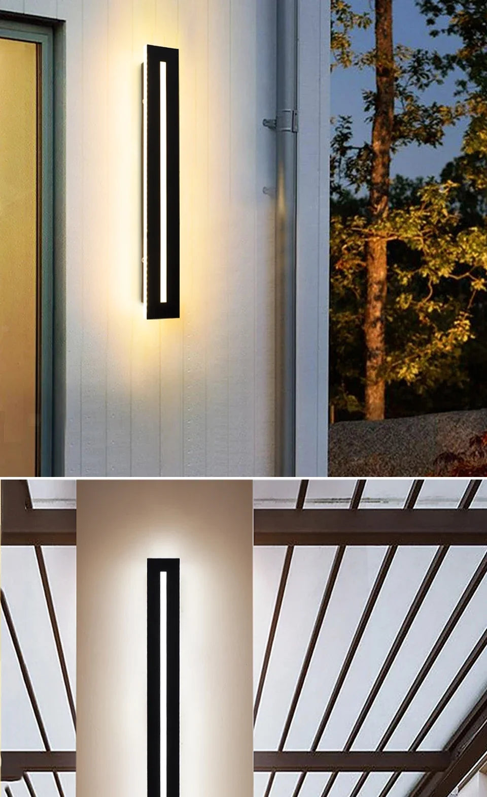 Waterproof IP65LED long wall lamp garden lamp decorative outdoor lighting AC85-265V wall lamp Shoaire exterior wall lamp