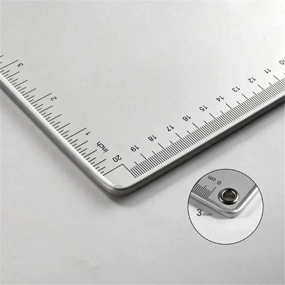 School Supplies A5 Aluminum Alloy File Folder Paper Ticket Storage Writing Board Clip Writing Pads Clipboard A4 Document Holder - AIAZ