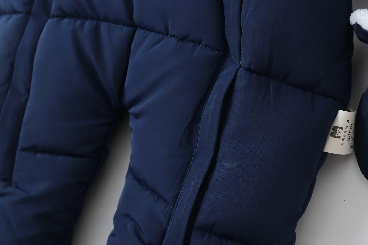 2024 New Winter Baby Rompers Thick Warm Infant Hooded Inside Fleece Jumpsuit Newborn Boy Girl Overalls Toddler Clothing Set