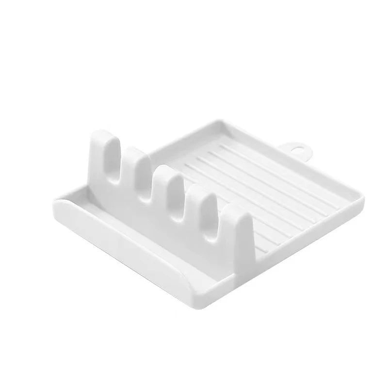 Silicone Tableware Drying Kitchen Utensil Rack Rest Holders Fork Spatula Multifunctional Shelf Organizer Non-Slip Storage Pad ﻿