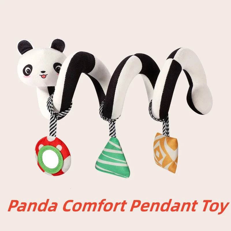 Montessori Baby Toys Kawaii Soft Plush Dolls Animal Strollers Pendant Toys for Newborn Boys Girls Toddler Birthday Gift - AIAZ