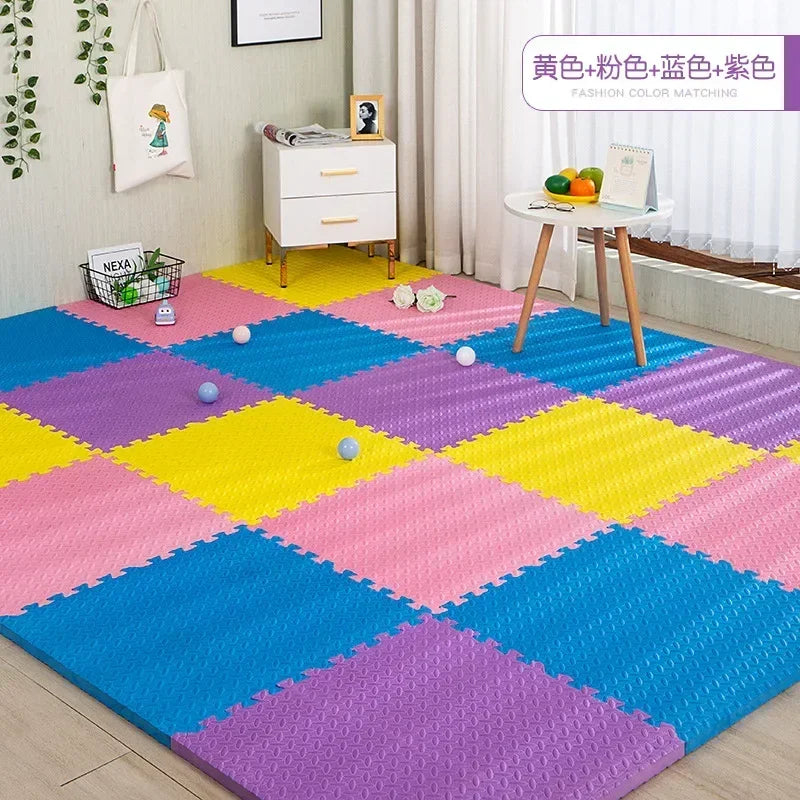 30x30x1cm Baby Play Mats Plain Color Puzzle Mats EVA Foam Mat Kids Jigsaw Mats For Bedroom Protective Floor Tiles Mat Baby Games