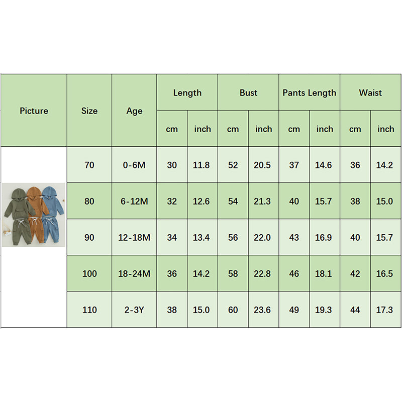 Pudcoco Infant Newborn Baby Boys Pants Set, Long Sleeve Hoodie with Elastic Waist Sweatpants Infant Clothes 0-3T