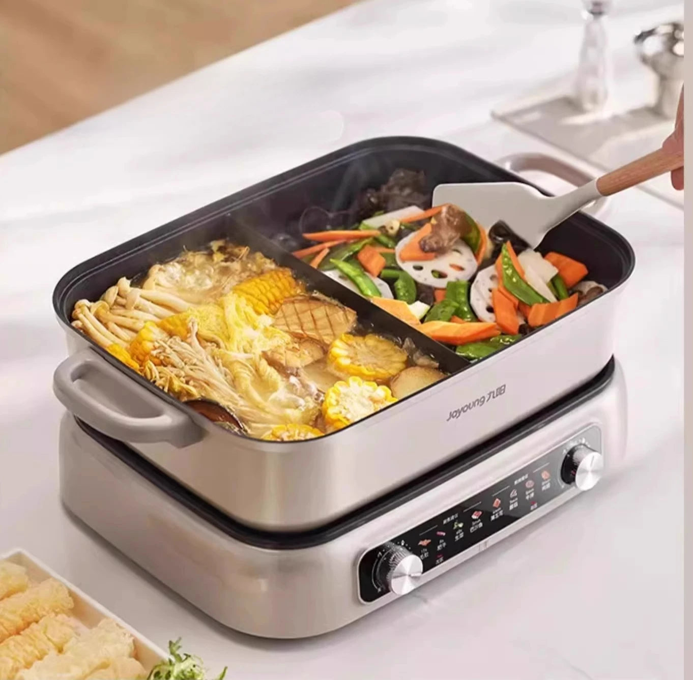 ZYY household multi-functional sub-control split pan frying electric cooking pan mandarin duck pan