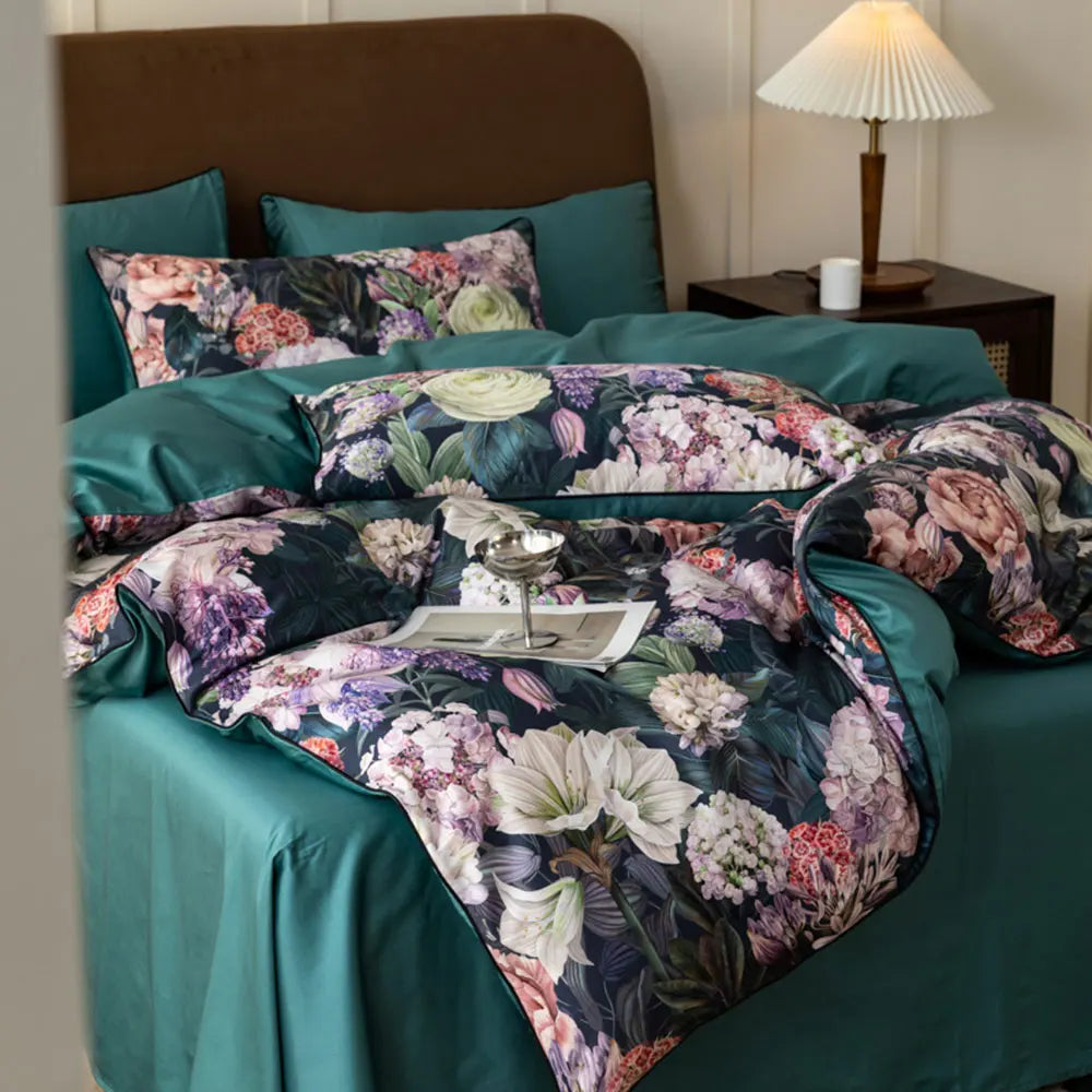 Svetanya Print Egyptian Cotton Bedding Set Queen King Ru Full Double Size Bedlinens Sheet Duvet Cover Set
