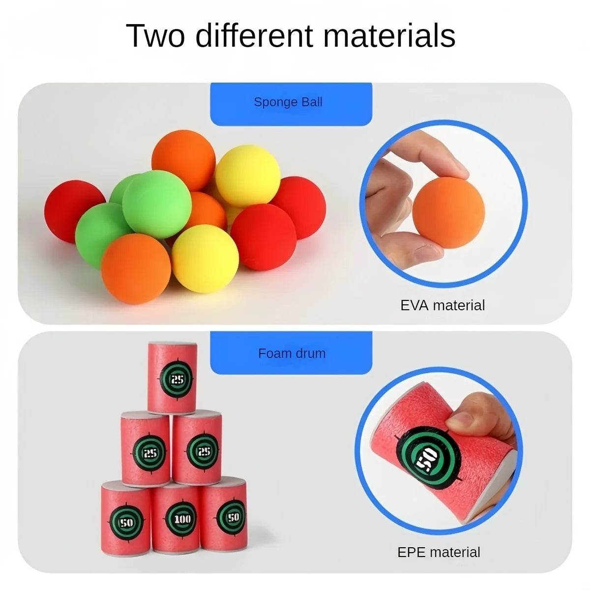 1 set of toys suitable for indoor and outdoor activities, including sports, jumping, cartoon dart board, throwing sticky balls - AIAZ