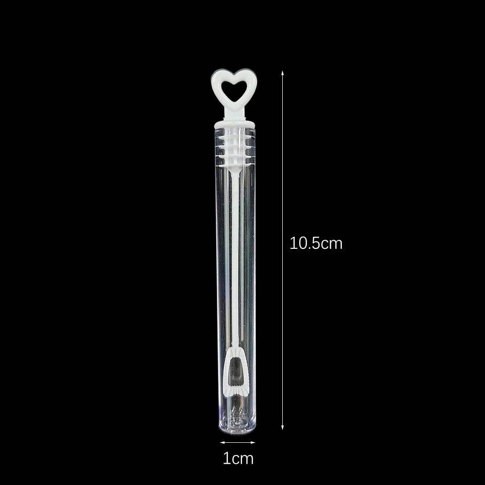 10Pcs Mini Bubble Tube White Pink Soap Bottle Toys Wedding Gifts for Guests Kids Birthday Party Favors Baby Shower Decoration - AIAZ