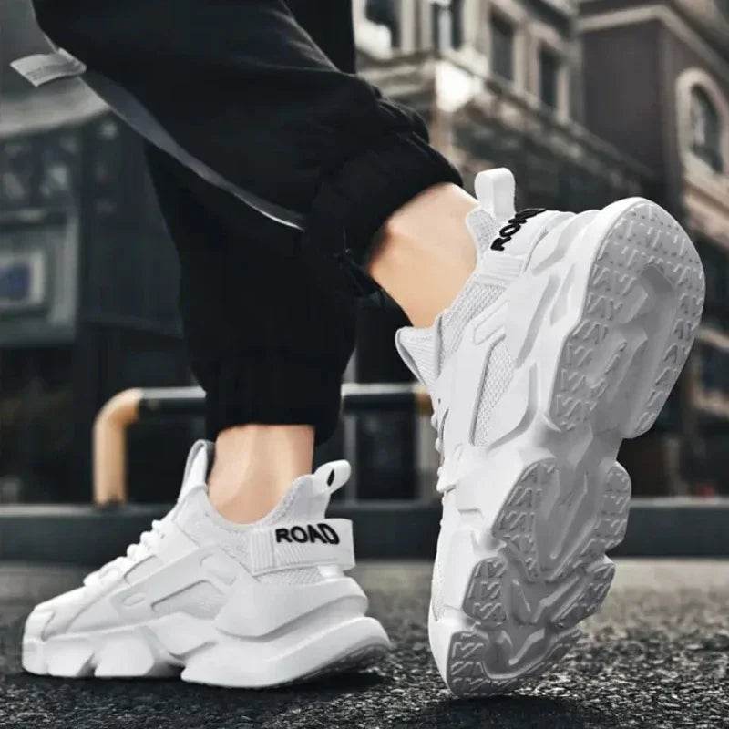 Sneakers for Men Autumn Breathable Casual Shoes Outdoor Lightweight Platform Fashion Elastic Socks Low Top Vulcanized Shoes 2024 - AIAZ