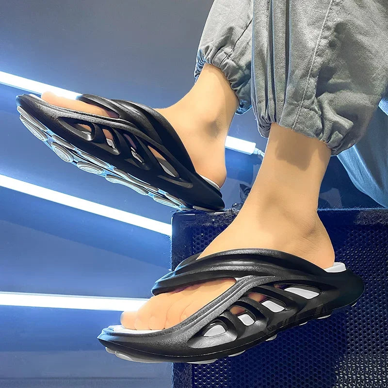 Summer New Men's Slippers Flip Flops Outdoor Indoor Comfortable Soft Slides Casual Shoes Men Beach Sandals Male Slippers