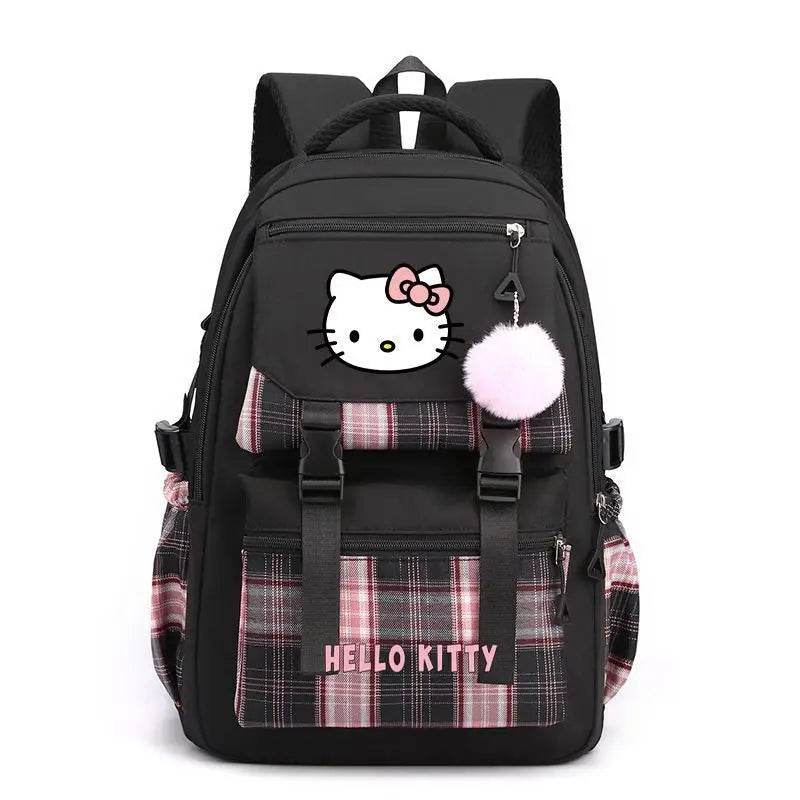 hellokitty Hello Kitty Backpack Female Japanese Cute Primary School Junior High School Large Capacity School Bag - AIAZ