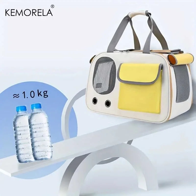 1Pcs Portable Pet Carrier Cat Bag For Cats And Dogs Ideal For Travel And Outdoor Activities Suitable For Cats And Small Dogs