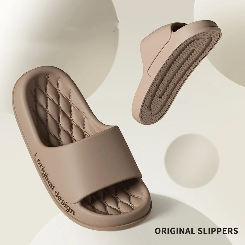 Asgard Men's Summer Slippers 2025 New Indoor Anti-slip Bathroome Slippers Comfort Thick Sole Beach Shoes Men Soft EVA Slippers