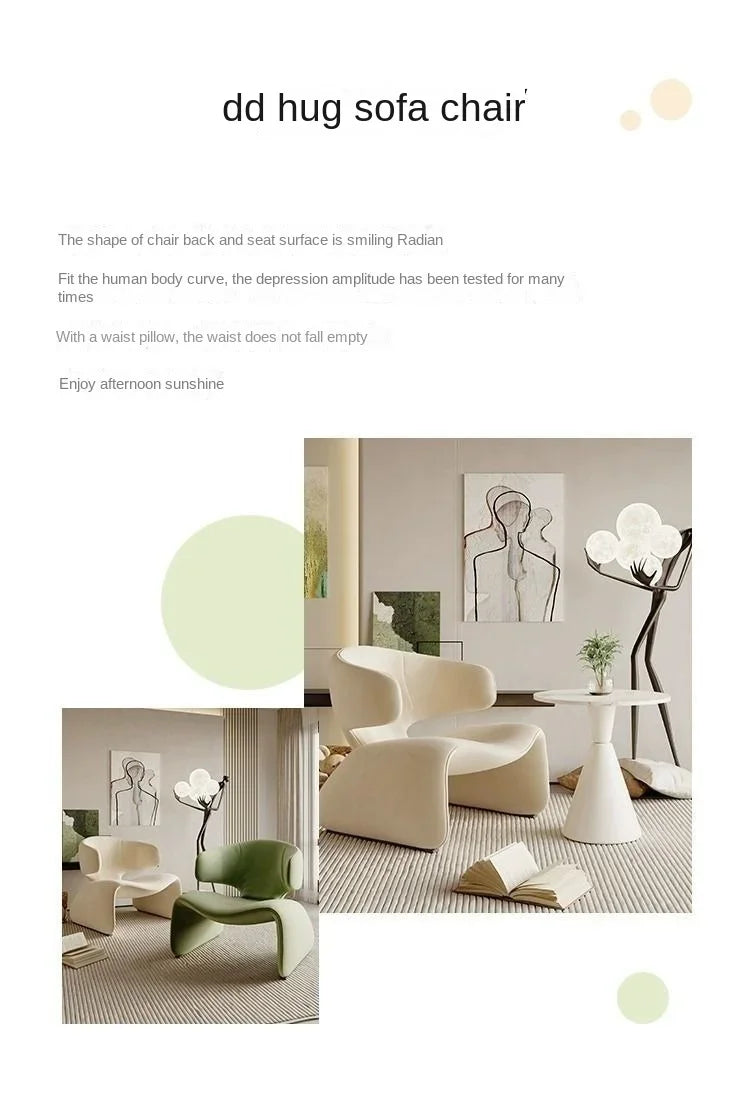 Designer Creative Single Sofa Chair for Negotiation Table and Chairs Leisure Sofa Rest Area Hotel