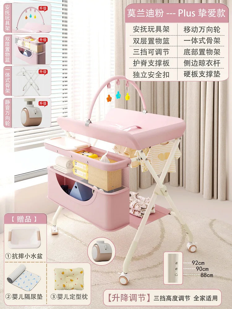 Baby Care Table Portable Multi-functional Baby Changing Table Children's Massage Foldable Bath Table