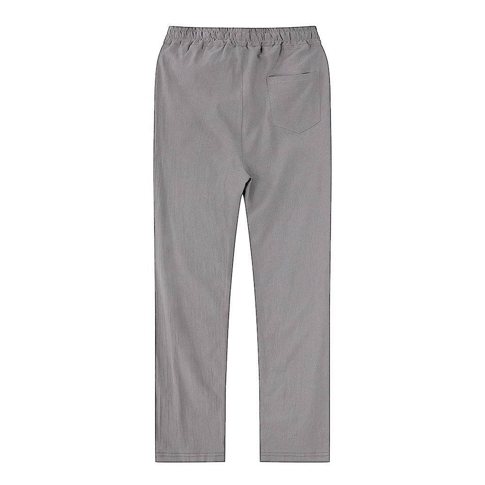 Men's Cotton Linen Pants Male Autumn New Breathable Solid Color Linen Trousers Fitness Streetwear S-3XL - AIAZ