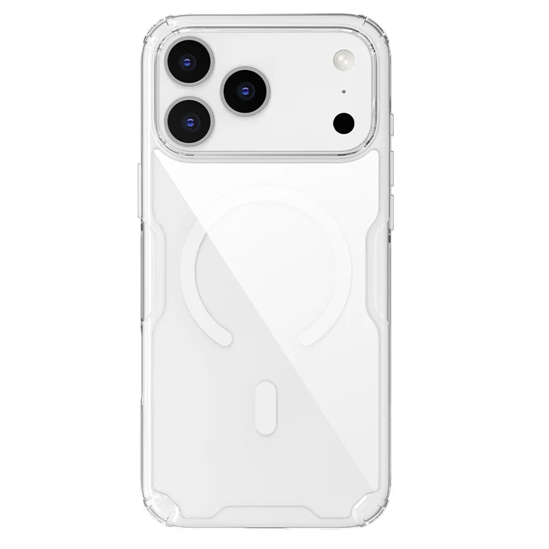 Nillkin For iPhone 17 Pro Max 17 Air 16 Pro Max 17Pro 16Pro Nature Pro Magnetic Transparent TPU Frame Cover Phone Case