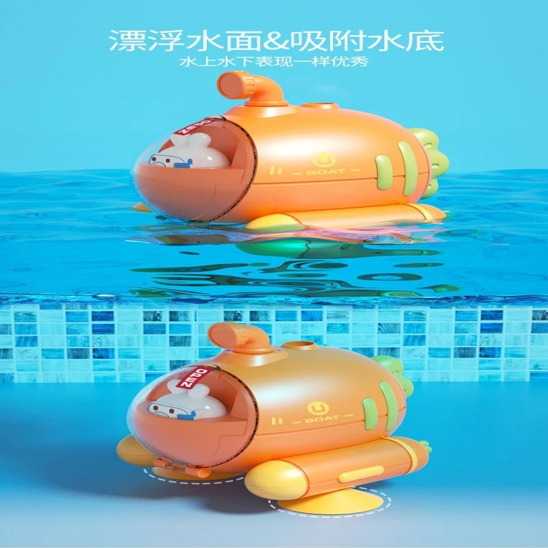Radish Submarine Shower Baby Bath Toy Infant Play Electric Shower Children Play Water Bath Artifact