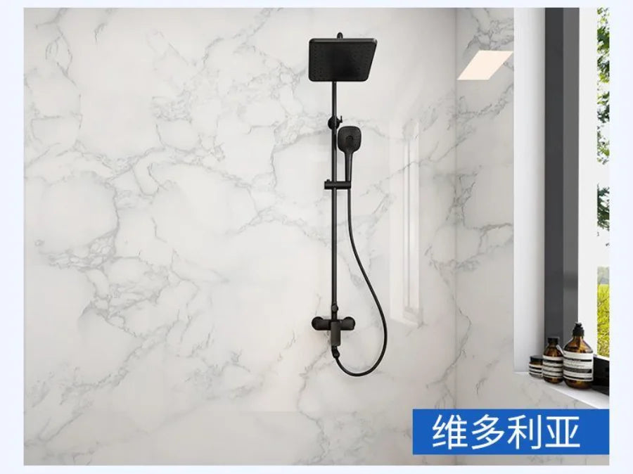 20 Meters Adhesive Wallpaper Bathroom Waterproof Stickers Toilet Wall Renovation Formaldehyde-Free Kitchen Decor Wall Stickers