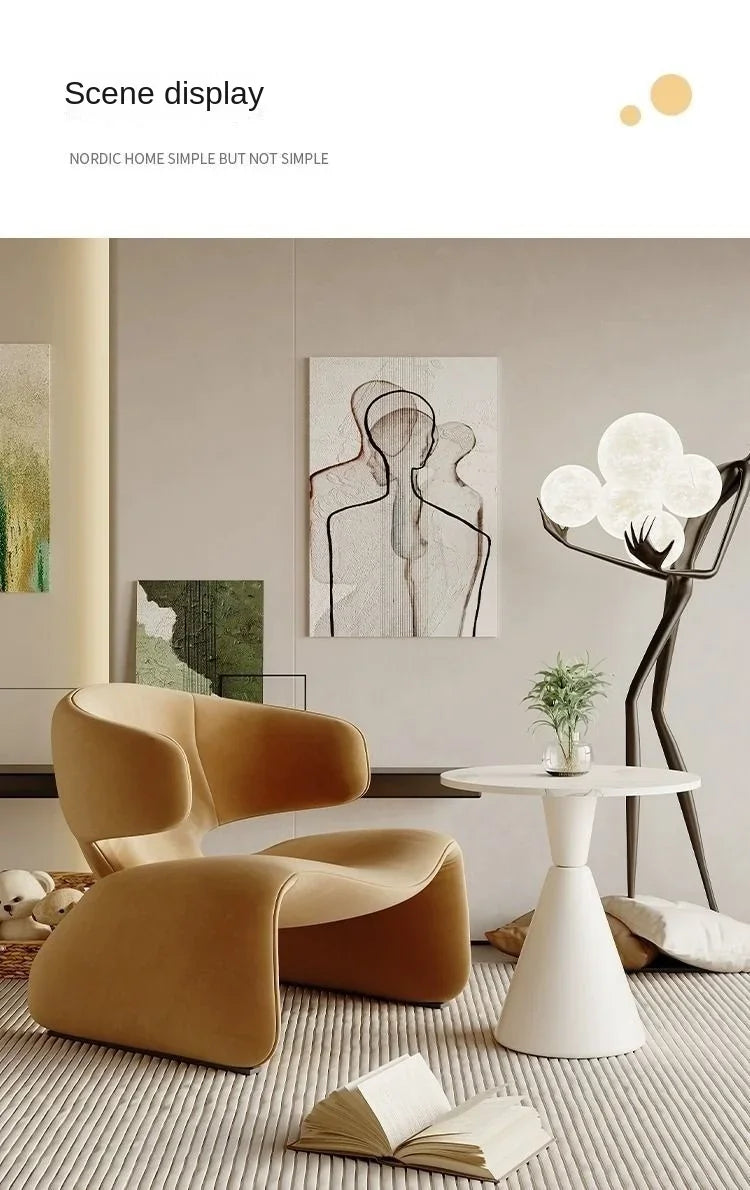 Designer Creative Single Sofa Chair for Negotiation Table and Chairs Leisure Sofa Rest Area Hotel