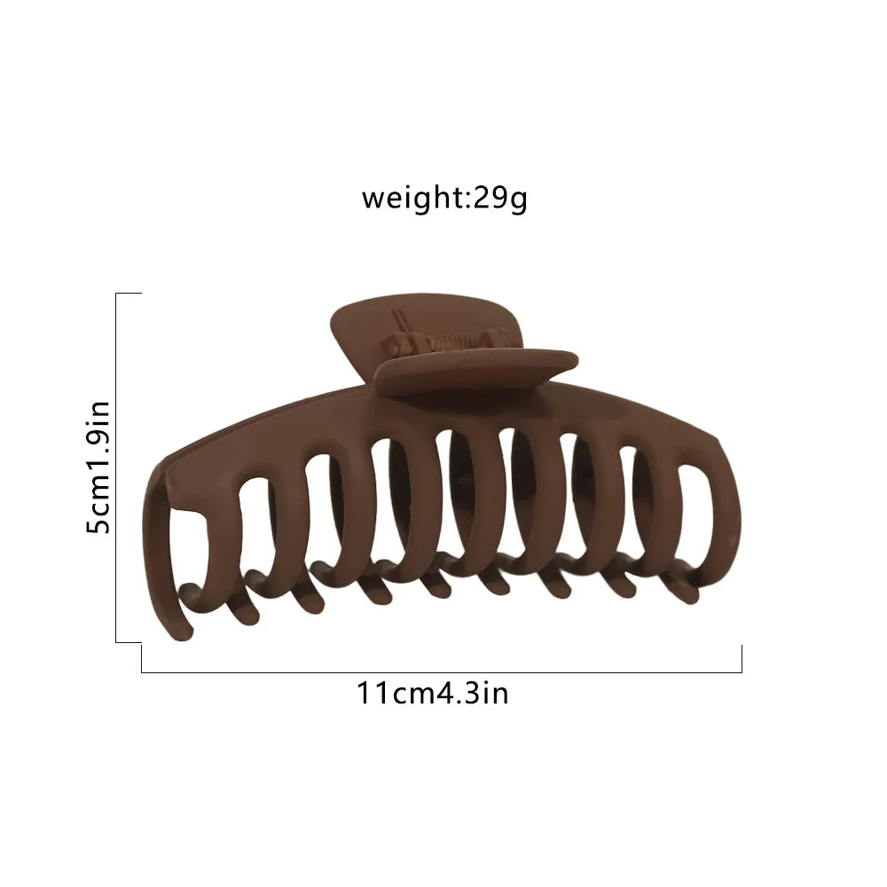8Pcs Hair Clips for Women 4.3 Inch Large Hair Claw Clips for Women Thin Thick Curly Hair Big Matte Banana Clips Strong Hold jaw