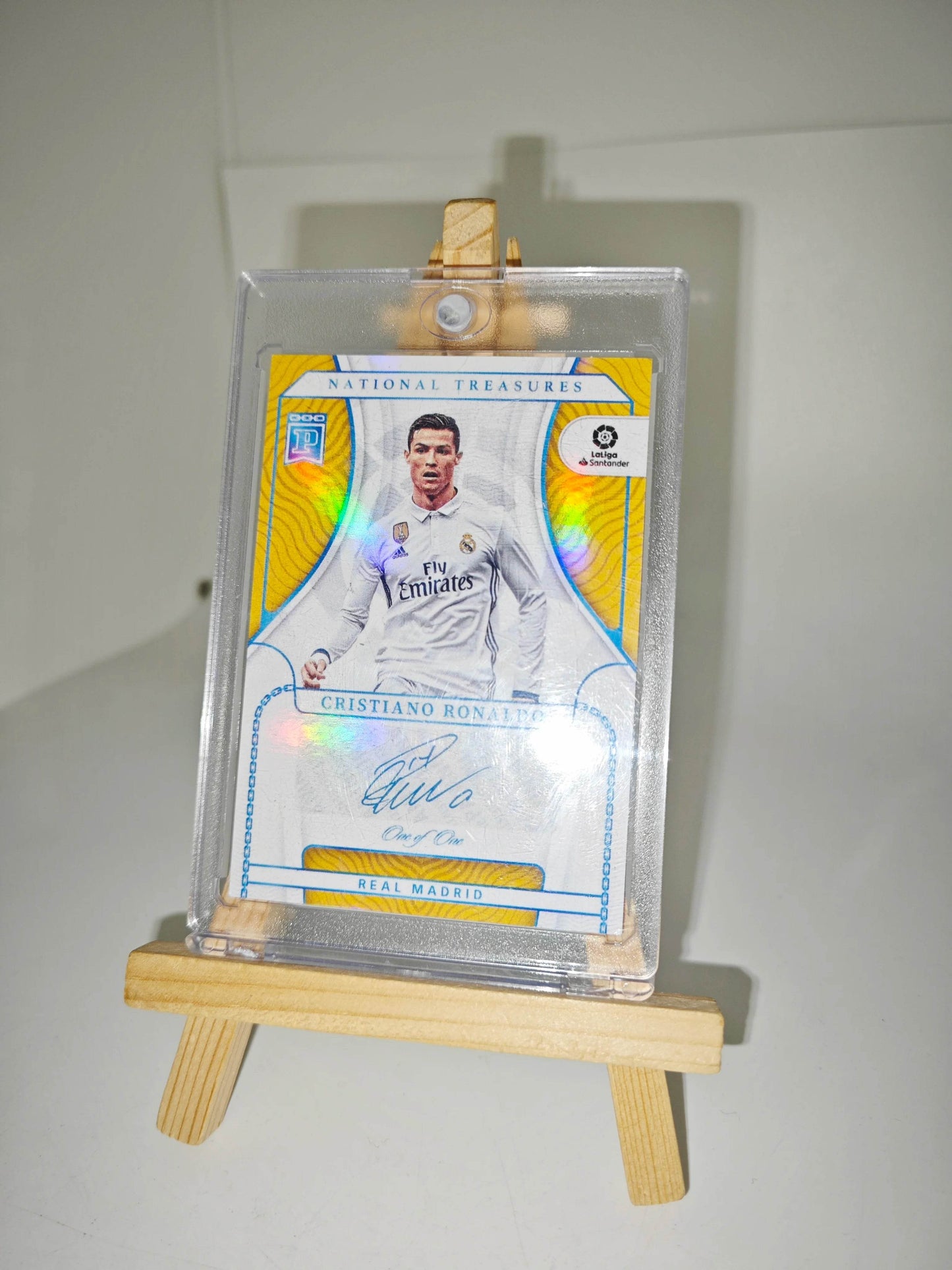 Panini collectible card laser flash DIY Messi Cristiano Ronaldo Kylian Mbappe David Beckham Card bricks Holiday gifts 1.5mmthick - AIAZ