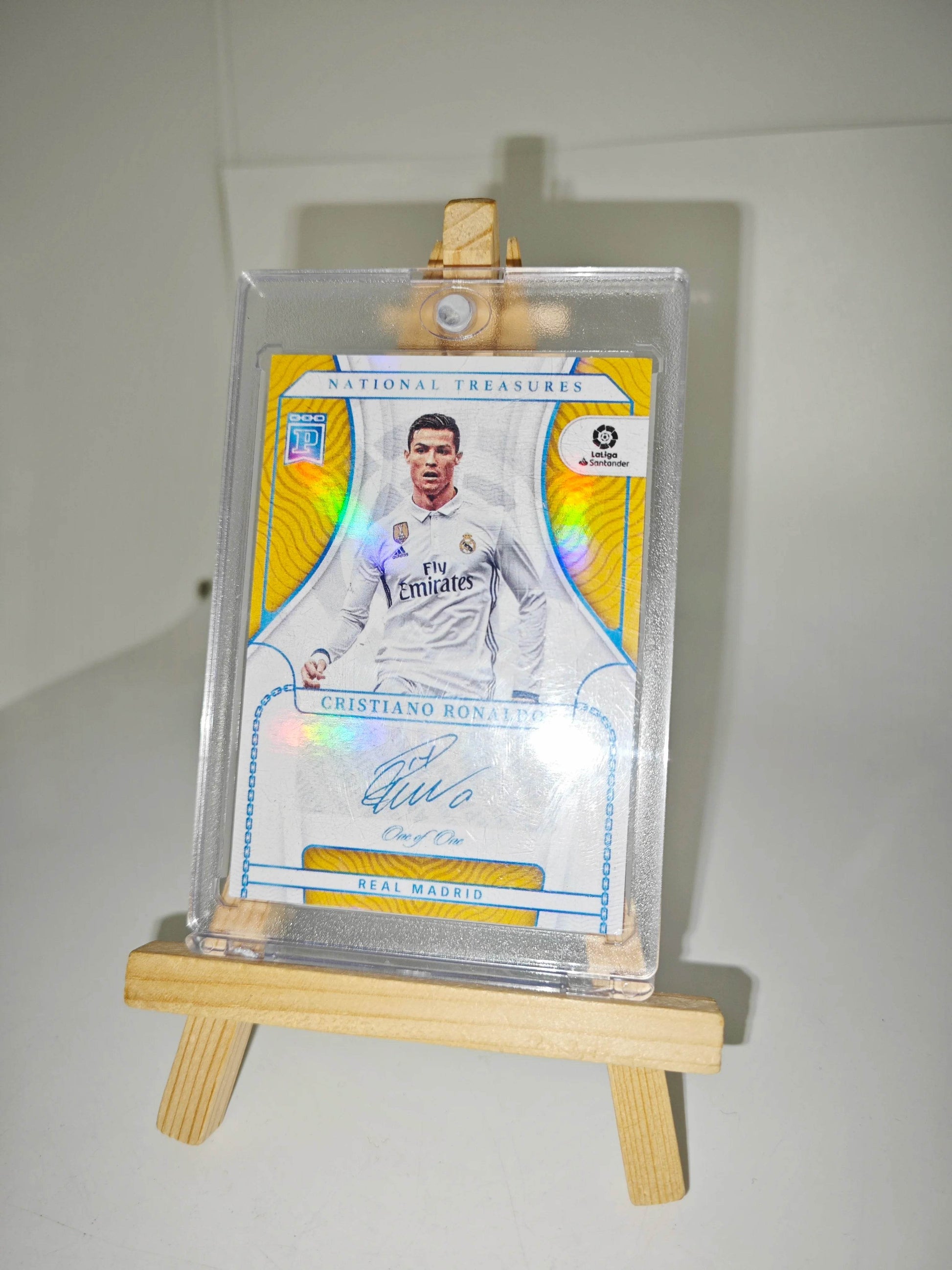 Panini collectible card laser flash DIY Messi Cristiano Ronaldo Kylian Mbappe David Beckham Card bricks Holiday gifts 1.5mmthick - AIAZ