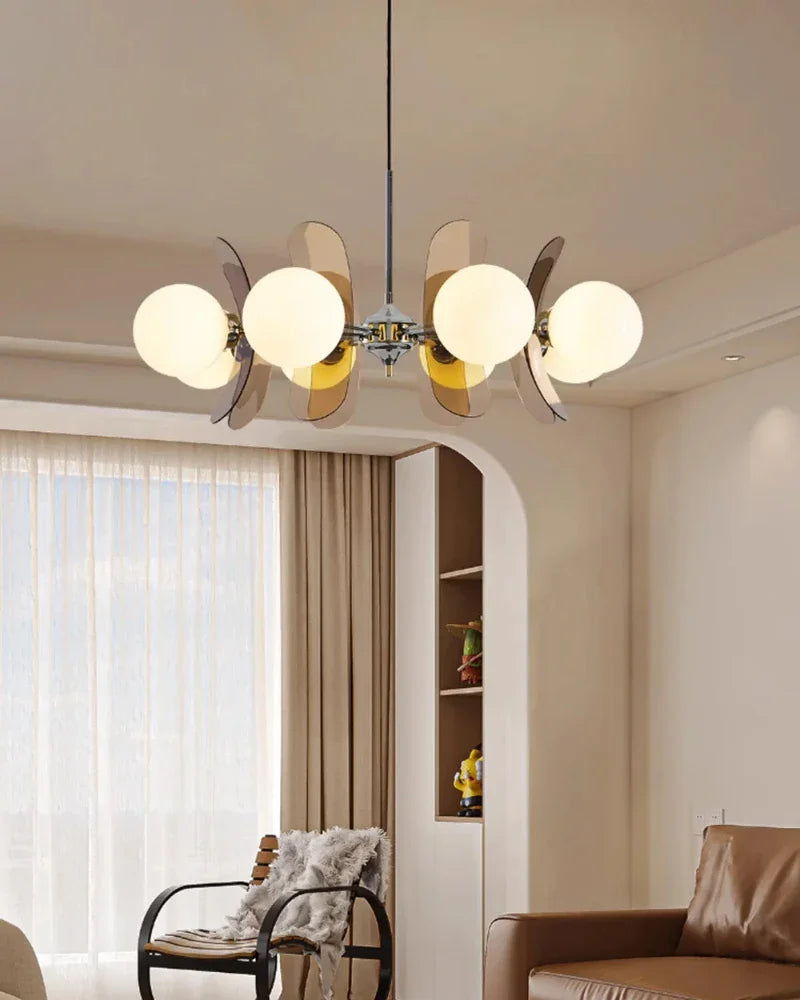 Nordic medieval glass magic bean dining table pendant light LED wabi sabi style living room bedroom home decoration lighting