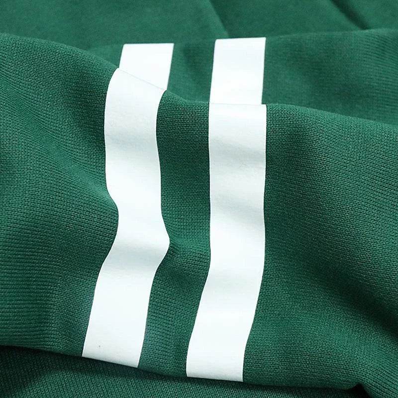 Fashion Women'S Hooded Autumn And Winter Fleece Stripe Hoodies/Sweater For Women Casual Hockey Mom Printed Long Sleeve Pullover - AIAZ