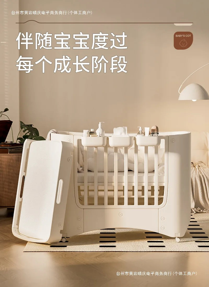 Crib Adjustable Movable Splicing Game Bed Baby Multifunctional Diaper Table