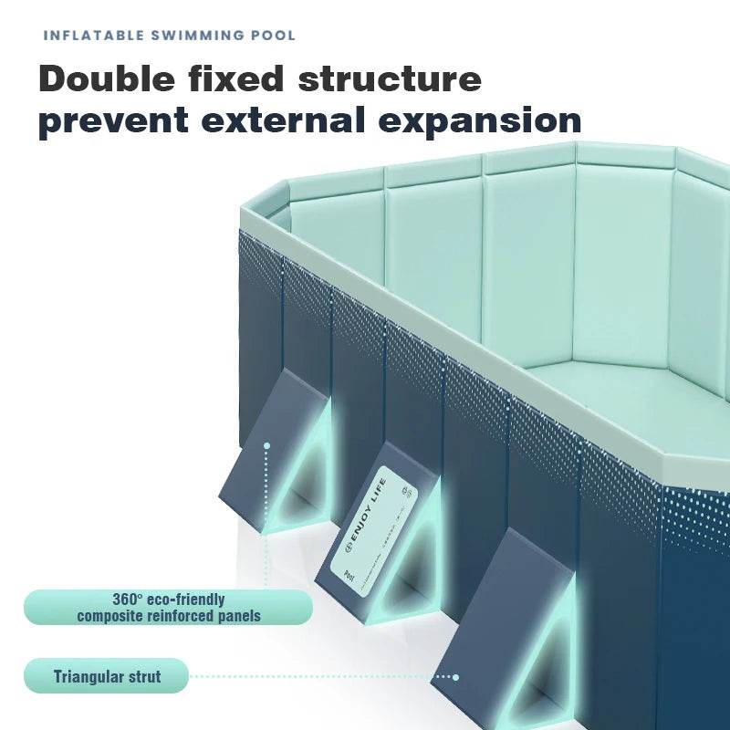 3M/2.6M/2.1M Big Swimming Pool Wear-Resistant Non-Inflatable Outdoor Large Pools Outdoor Indoor Game Back to School Gifts - AIAZ