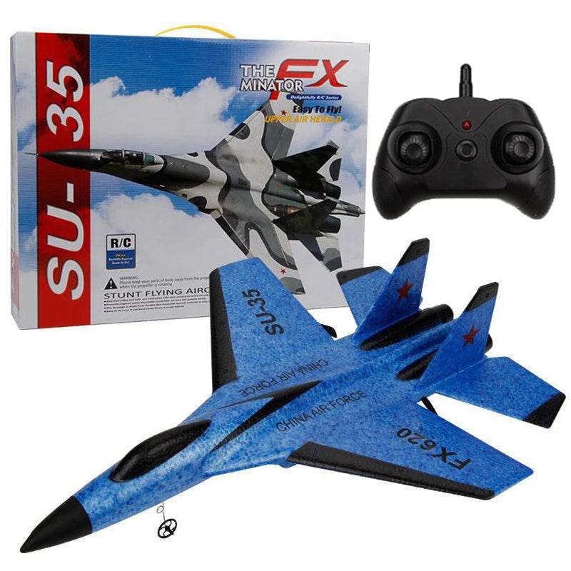 RC Foam Aircraft SU-35 Plane 2.4G Radio Control Glider Remote Control Fighter Plane Glider Airplane Foam Boys Toys for Children - AIAZ