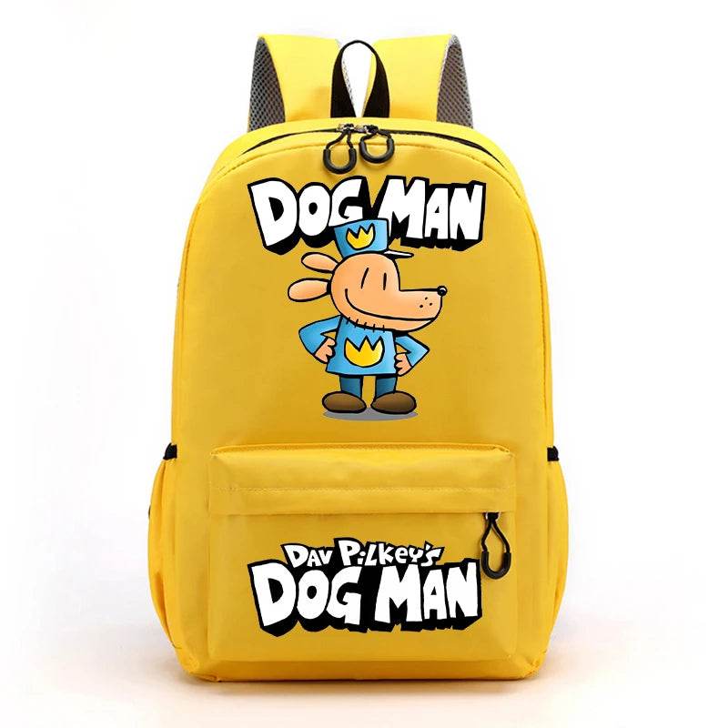 New Dog Man Kids Backpacks Boys Large-capacity School Backpack Cute Cartoon School Bags Children School Supplies Birthday Gifts - AIAZ