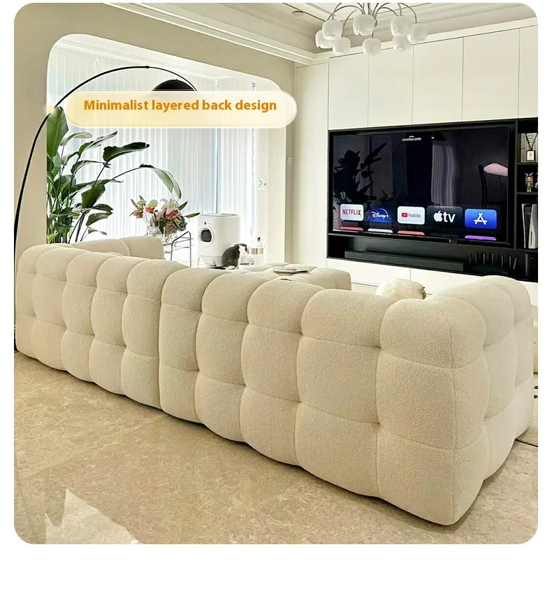 Family Luxury Living Room Sofas European Modern Plush Reclining Sofa Corner Lounger Muebles Para El Hogar Home Decoration