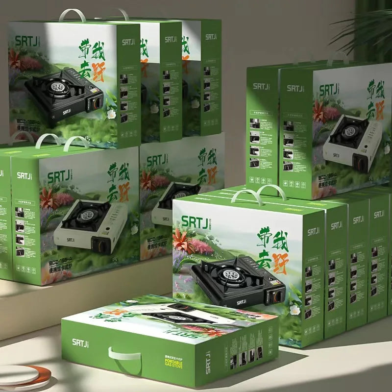 2025 Portable Butane Gas Stove Outdoor Cassette Stove for Hot Pot BBQ Camping Hiking Picnic Household Cooking