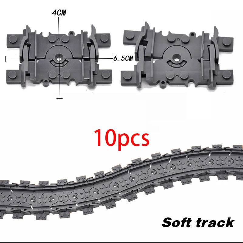 City Train Station Platform Traffic Light Cave Flyover Tracks Straight Curved Rails Building Block Bricks Technican Creative Toy - AIAZ