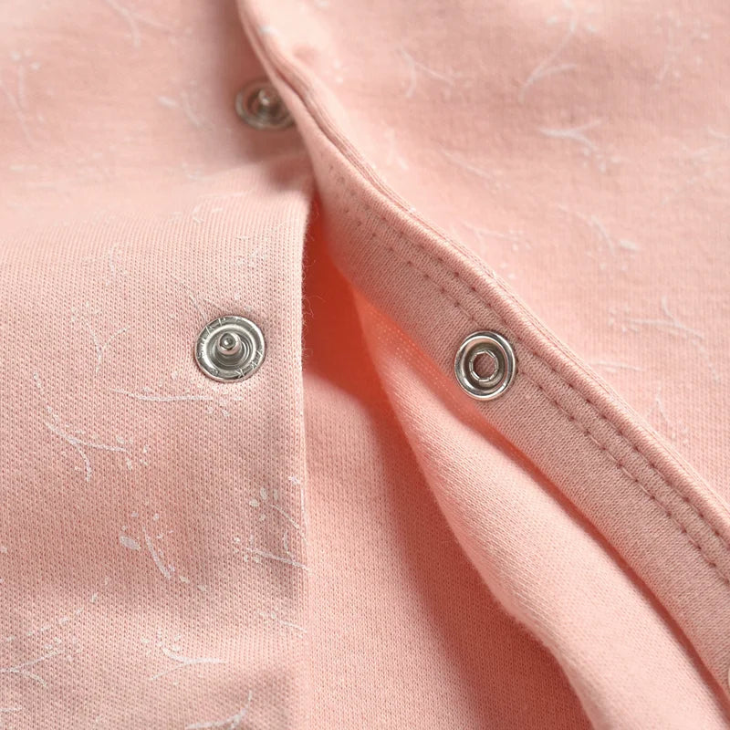 IYEAL 2025 Spring Newborn Clothing Infant Jumpsuits 100% Cotton Long Sleeve Baby Boys Girls Clothes Pajamas 3Pcs/Lot