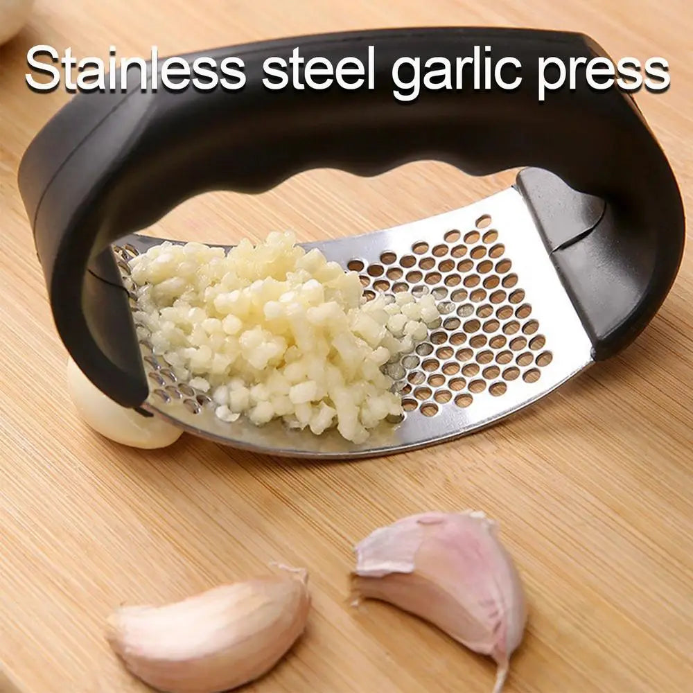 Stainless Steel Garlic Press Crusher Manual Minced Garlic Chopped Garlic Cutting Mince Tools Fruit Vegetable Tool Kitchen Gadget