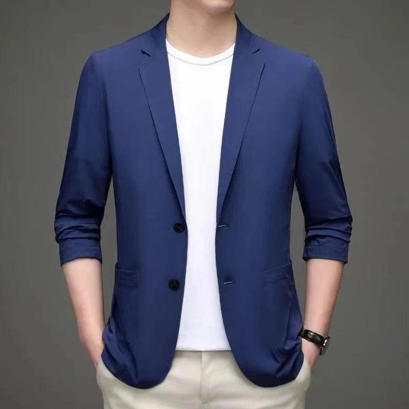 Fashion Male Cotton Work Wear Brand Business Clothes Size M-7XL High Quality Casual Traje De Hombre Gentleman Korean Formal Suit - AIAZ