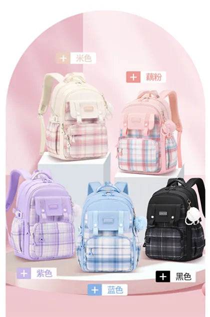SET Backpacks for Girls School Bags Aesthetic Backpack Elementary Student Teen Girls Cute Bookbag Kids Backpack Girls mochila - AIAZ