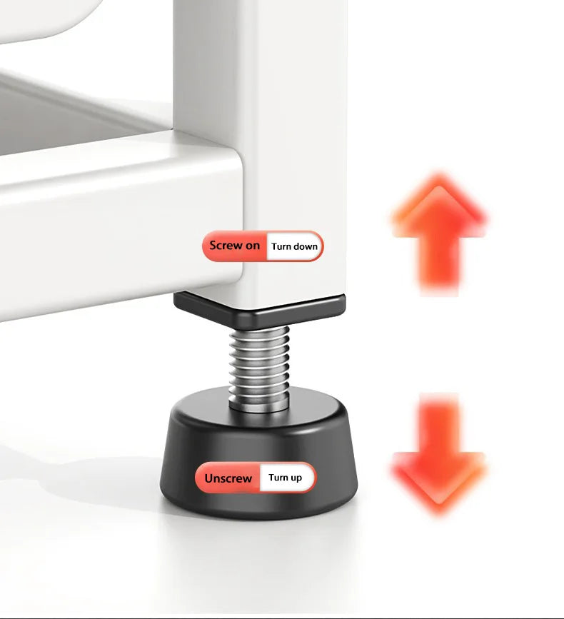 Under Sink Storage Rack Pull out Cabinet Organizer Kitchen Sliding Drawer Storage Basket Handle Bowl Plate Rack Holder Shelves