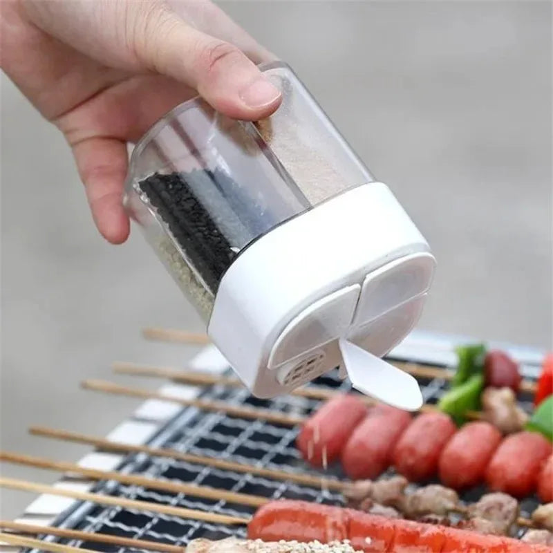 4 In 1 Camping Hiking Seasoning Jar Outdoor Cooking Grill BBQ Spice Dispenser Camping Supplies Cookware Equipment Accsesories