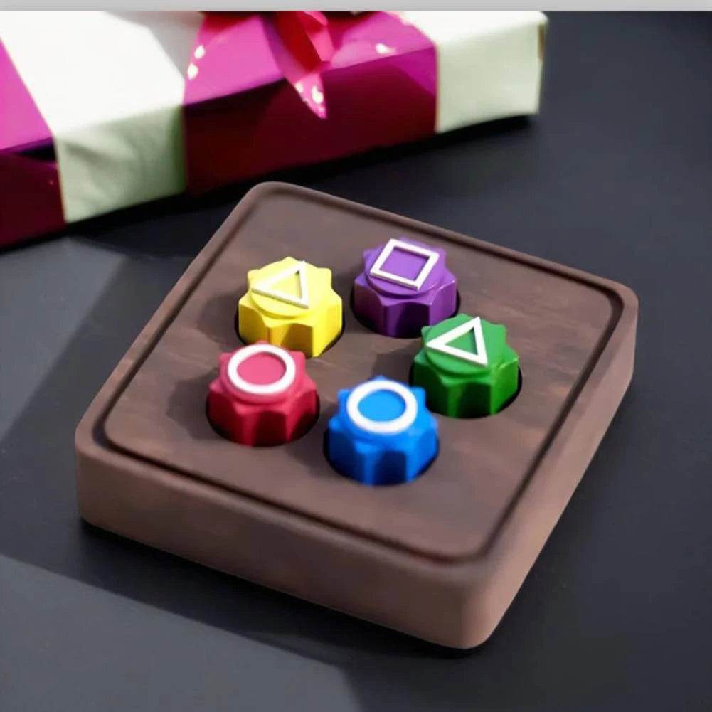 Korean Traditional Play Game Fun Gonggi Jack Stone Pebbles Set Hand Eye Coordination Training Toy Gong gi Set Party Board Game - AIAZ