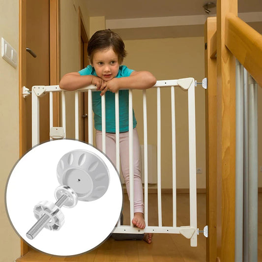 Baby Safety Door Gate Pet Fence Stair Door Metal High Strength Gate For Kids Locking Nut Spare Part Accessories