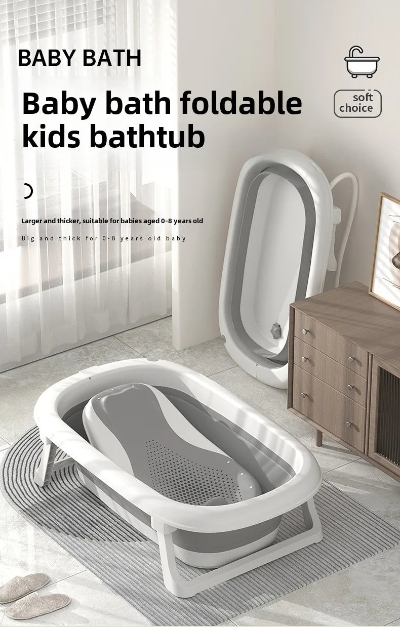 Baby Bath Tub Set with Hanger,Newborn Tub,Non-slip,Complete Bathing Set,Baby Bath Basin,Durable Bathtub,Plastic Baby Bathtub