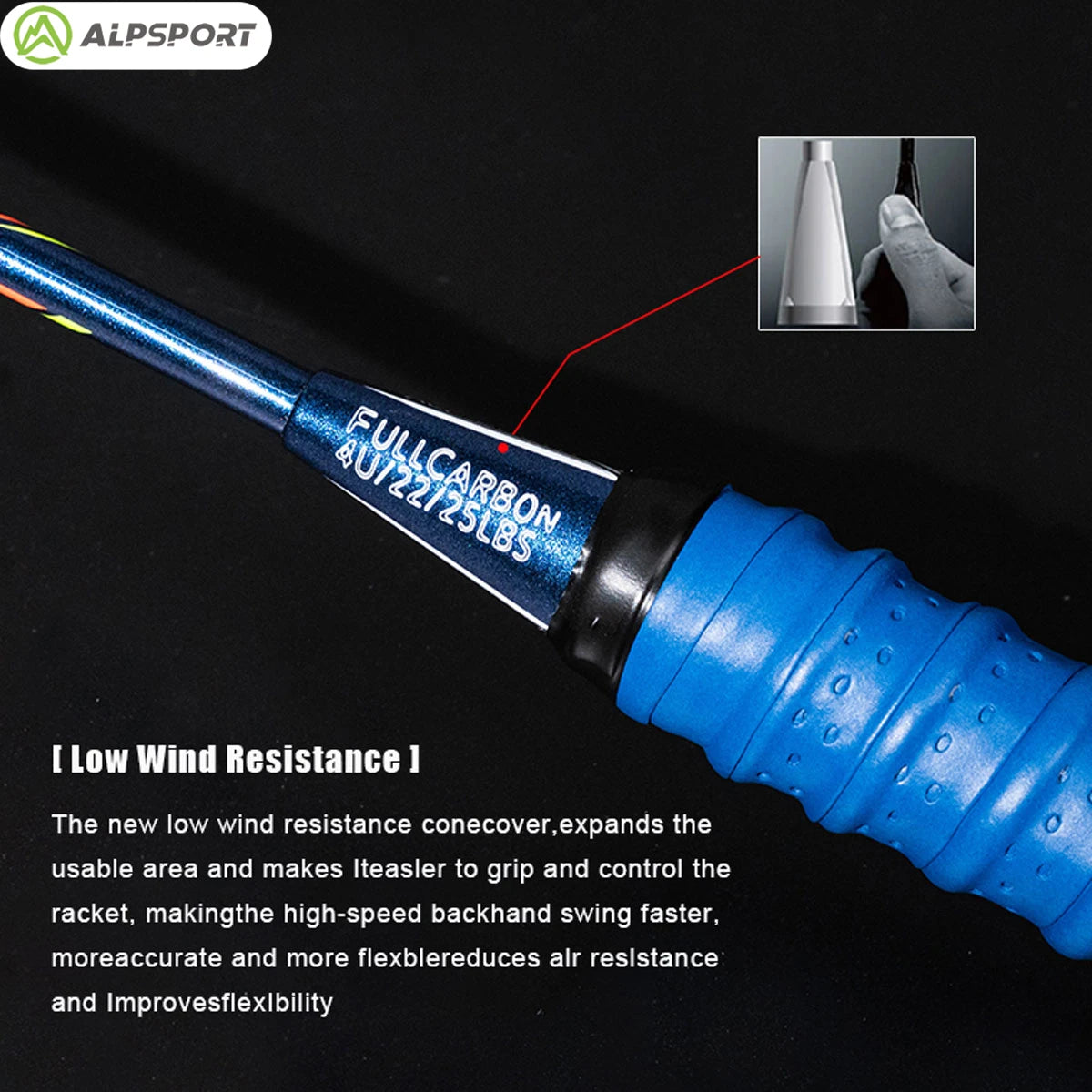 ALP LT 2Pcs/lot 100% Carbon Fiber Elastic 4U 30Lbs Racket Offensive and Defensive Professional Badminton Racket With Bag