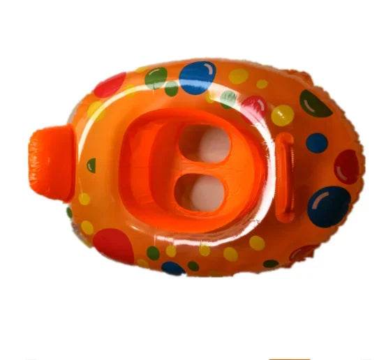 Baby Kids Swimming Floats Cartoon Ring Safety Swimming Ring Inflatable Swim Float Seat Boat Water Fun Pool Toy Gift for Baby Kid - AIAZ