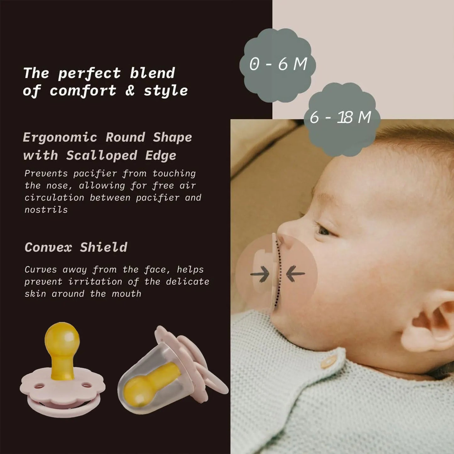 0-36 months macaron color baby silicone pacifier + pacifier chain, food grade material children's chewing fun