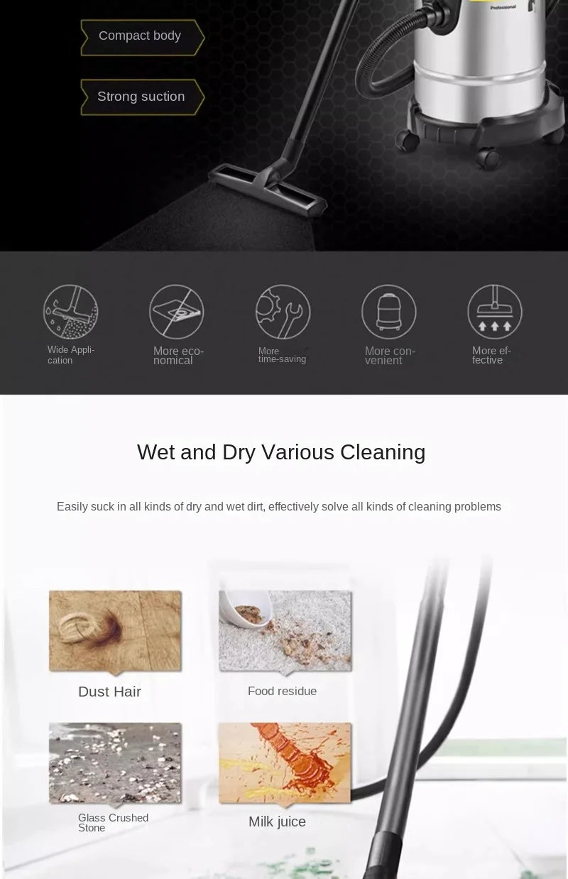 Germany karcher karcher household and commercial vacuum cleaner, bucket type wet and dry metal dust bucket NT20/1