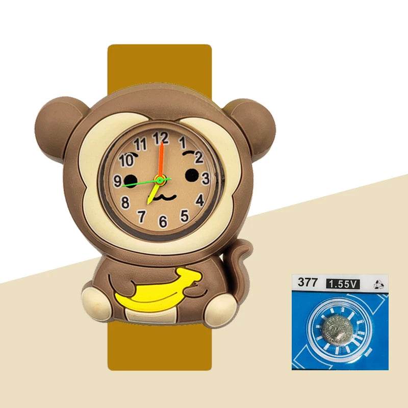 Baby Birthday Gift Children Toys Watches Cartoon Animal Dial Bracelet Kids Watches for Boy Girl 2-15 Years Old Child Clock - AIAZ